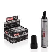 Mikro Jumbo Marker 10 mm Kesik Uç Çuval-Koli Kalemi 12 Adet (Mr-6010)-Siyah - 1
