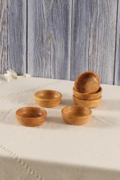 Zeytin Ağacı Çerezlik El yapımı Çerez Kasesi Seti 6 Parça - 2