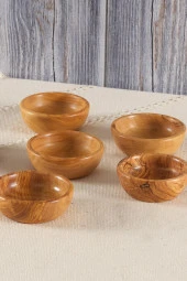 Zeytin Ağacı Çerezlik El yapımı Çerez Kasesi Seti 6 Parça - 4