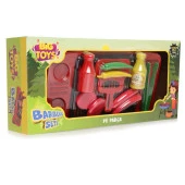 Asya Oyuncak Kutu Barbekü Seti SMK013,Küçük Aşçılar İçin 14 Parça Oyuncak Set - 5