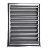 45x50 Temmenfez Piramit Aluminyum Parlak Krom Banyo, Wc Havalandırma Menfez, - 2
