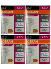Osram Par16 4.5W (50W) 6500K (Beyaz Işık) GU10 Duylu Led Spot (4 Adet) thumbnail 1