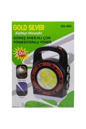 Gold Silver Gs-480 20w Güneş Enerjili Çok Fonksiyonlu Fener thumbnail 1