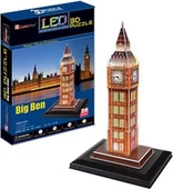 CubicFun 3D 28 Parça Puzzle Big Ben Saat Kulesi - İngiltere(Led Işıklı) - 2