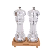 Bambum Varela - 2li Tuz-Karabiber Öğütücü Set Seffaf Büyük - 1