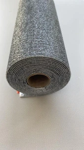 Renkli Duvarlar 50x280cm(1,4m2) Koyu Gri Dekor Isı ve Ses Yalıtım Yapışkanlı Duvar Kağıdı Dokulu Esnek Silinebilir thumbnail 4