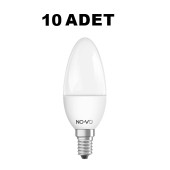 NO-VO 7w Led Ampul 10'lu Paket - Beyaz Işık - 1