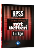 2026 Önlisans- Lise KPSS Türkçe Konu Anlatımlı Not Defteri KR Akademi Yayınları - 1