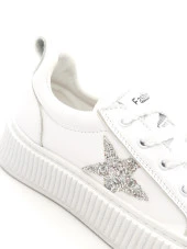 Potinonline 7100 Kadın Yıldız Desen Sneaker Ayakkabı - 6