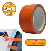 Araba Araç Oto Cam Sabitleme Tamir Montaj Bandı İz Bırakmaz Maskeleme Güçlü Bant 45 mm x 30 Metre - 1