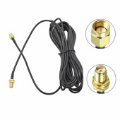 RG174 50 ohm Koaksiyel SMA Erkek Dişi 10 Metre Kablo RF Sinyal Uzatma Kablosu 0-6Ghz Koeksiyel - 2