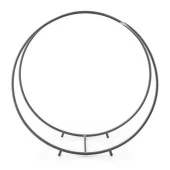 Odun İstifleme Rafı Yuvarlak Tasarım Metal Odunluk - 5