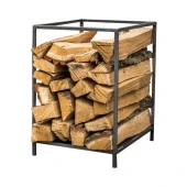 Odun Dizme Rafı Şömine Yanı Metal Odunluk Bahçe Odunluğu - 1