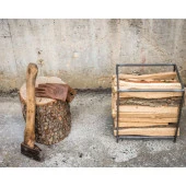 Odun Dizme Rafı Şömine Yanı Metal Odunluk Bahçe Odunluğu - 3