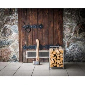 Odun Dizme Rafı Şömine Yanı Metal Odunluk Bahçe Odunluğu - 2