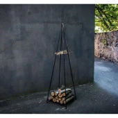 Odun Koyma Rafı Üçgen Tasarım Dış Mekan Odunluk thumbnail 9