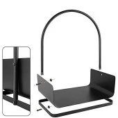 Dekoratif Odun Kovası Metal Tasarım Odun Sepeti - 4