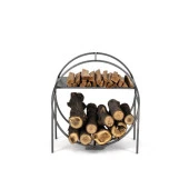 Şömine Yanı Odun Kovası Yuvarlak Tasarım Odun Sepeti thumbnail 2