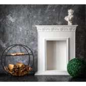 Odun Kovası Yuvarlak Tasarım Metal Odunluk - 3