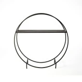 Odun Kovası Yuvarlak Tasarım Metal Odunluk - 4