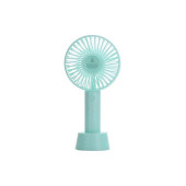 DESİNGSHOP Mini Şarjlı Standlı El Vantilatörü Fanı Soğutucu Vantilatör Mavi - 1