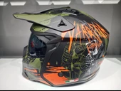 KASK SWAY X1-X SEUL BLACK/GREY/TURUNCU ÇENE ÇIKAN - 4