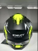 KASK SWAY X1-X SEUL BLACK/YELLOW ÇENE ÇIKAN - 3