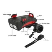 Algaride Bisiklet Ön Far 130 Dsb Korna Güç Kaynağı Telefon Tutucu Bisiklet Aksesuar - 3