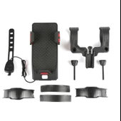 Algaride Bisiklet Ön Far 130 Dsb Korna Güç Kaynağı Telefon Tutucu Bisiklet Aksesuar - 5