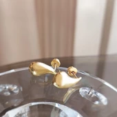 Vaoov 925 Ayar Gümüş Bottega Damla Gözyaşı Küpe thumbnail 7