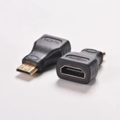 Mini Hdmi to Hdmi Çevirici Dönüştürücü Adaptör Foto Makinesi,Projeksiyon,SLR Kamera,Tablet Uyumlu - 1