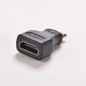 Mini Hdmi to Hdmi Çevirici Dönüştürücü Adaptör Foto Makinesi,Projeksiyon,SLR Kamera,Tablet Uyumlu - 3