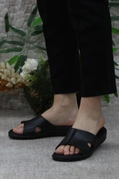Ceyo 9200-3 Siyah Ortopedik Rahat Kadın Terlik thumbnail 3