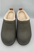 Gezer Kışlık Islak Zemin Erkek Terlik Önü Kapalı Tüylü Haki thumbnail 2