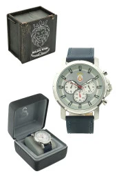 Galatasaray Orijinal Deri Kordonlu Multifonksiyonel Kol Saati Hediyelik Ahşap Kutulu - 1