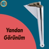 Mobilya Kanepe Sehpa TV Ünitesi Çekyat Koltuk Ayağı 20 cm Krom Baza Ayak thumbnail 3