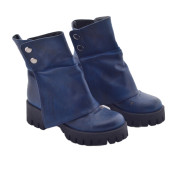 Lacivert Dış Boyası Hasarlı 36 Numara Kadın Bot - 3