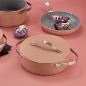 Schafer Moonlight Seramik Tencere Seti 7 Parça-Rosegold - 2