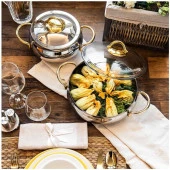 Ambos Aquamarine 8 Parça Tencere Seti - Çelik Kapak - AQU 4820 - 3