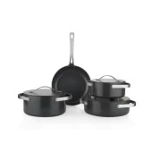 Schafer Moonlight Seramik Tencere Seti 7 Parça-Siyah - 7