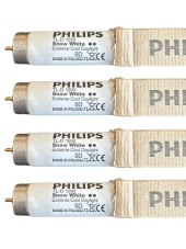 Philips 18W Snow White 12000K (Beyaz Işık) G13 Duylu Floresan (4 Adet) - 1