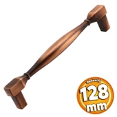 Kare Eskitme Antik Bakır 128 mm Metal Mobilya Mutfak Çekmece Dolap Dolabı Kulpu Kulbu Kulpları - 1
