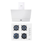 Kumtel Beyaz 2'li Ankastre Cam Set (Ocak-Davlumbaz) - 1