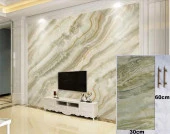 Renkli Duvarlar 60x30cm Shiny Atmosfer Caz Mermer Desenli Yapışkanlı Karavan Prefabrik Banyo Wc Duvar Kaplama Paneli - 1