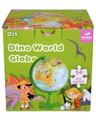 Gürbüz Dino World Küre 15 cm ve 54 Parça Puzzle - 1