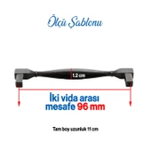 Kare Eskitme Antik Gümüş 96 mm Metal Mobilya Mutfak Çekmece Kapak Dolap Dolabı Kulpu Kulbu Kulpları - 3