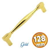 Kare Kulp Mobilya Mutfak Dolabı Çekmece Dolap Kulpları Kapak Kulpu Kulbu Altın 128 Mm-12.8 Cm Metal thumbnail 1