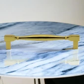 Kare Kulp Mobilya Mutfak Dolabı Çekmece Dolap Kulpları Kapak Kulpu Kulbu Altın 128 Mm-12.8 Cm Metal thumbnail 5