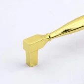 Kare Kulp Mobilya Mutfak Dolabı Çekmece Dolap Kulpları Kapak Kulpu Kulbu Altın (96 MM-9.6 CM) Metal thumbnail 5
