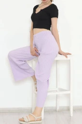 Fitilli Pantolon Lila - 4